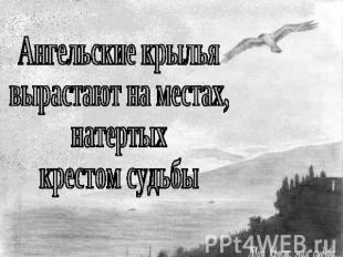 Ангельские крылья вырастают на местах, натертых крестом судьбы