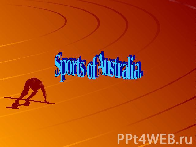 Sports of Australia.