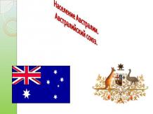 Население Австралии. Австралийский союз
