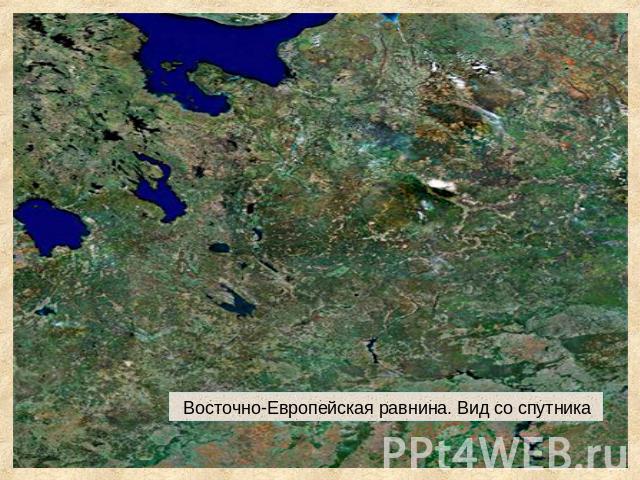 Восточно-Европейская равнина. Вид со спутника