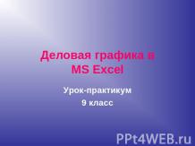Деловая графика в MS Excel