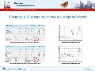 Примеры: Анализ рекламы в GoogleAdWords