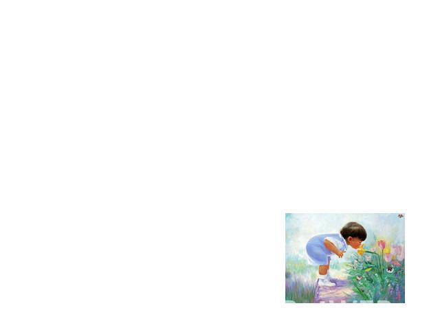 Цветы (ромашки, одуванчики и др.) можно использовать для развития речевого дыхания. Предлагая ребенку дуть на одуванчик (не раздувая щеки), вырабатываем направленную воздушную струю; понюхать ромашку – вырабатываем речевое дыхание: вдох носом – выдо…