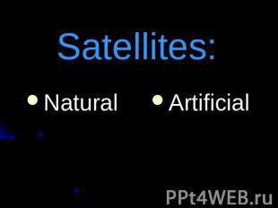 Satellites:Natural