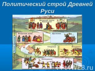 Политический строй Древней РусиСмотрим на схему «Политический строй Древней Руси