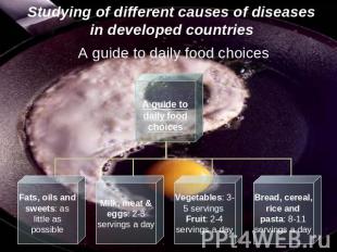 Studying of different causes of diseases in developed countries A guide to daily