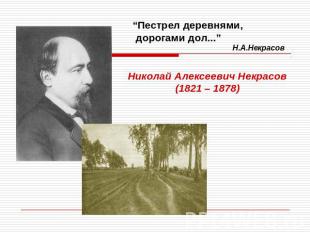 “Пестрел деревнями, дорогами дол...” Н.А.НекрасовНиколай Алексеевич Некрасов(182