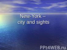 New-York – city and sights