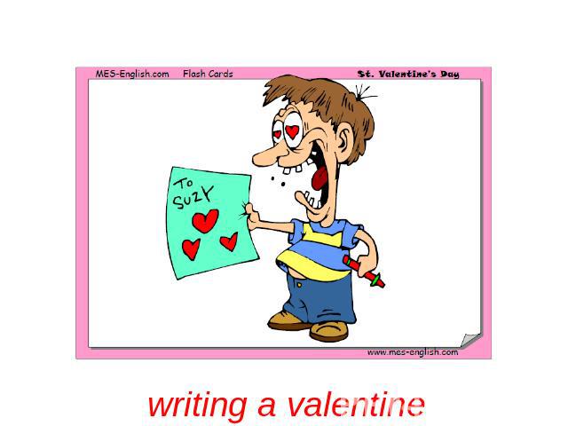 writing a valentine