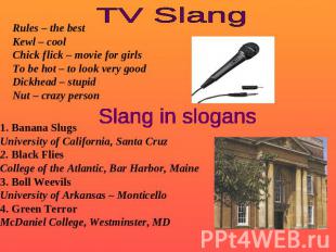 TV Slang Rules – the bestKewl – coolChick flick – movie for girlsTo be hot – to