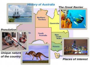 History of Australia Population Unique nature of the country The Great Barrier R