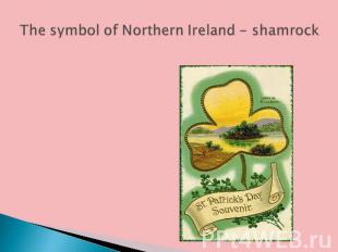 The symbol of Northern Ireland - shamrock