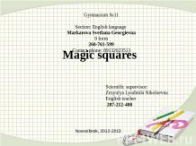 Magic squares
