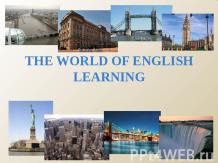 The world of english learning