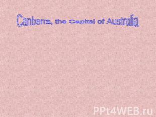 Canberra, the Capital of Australia