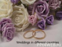 Weddings in different countries