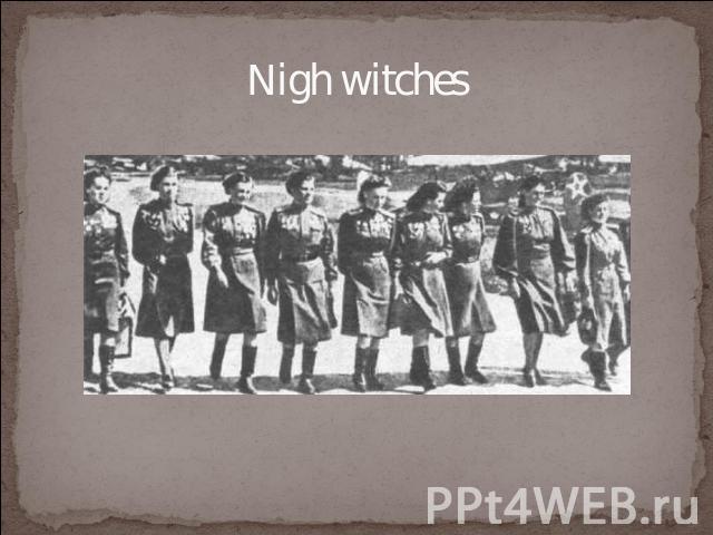 Nigh witches