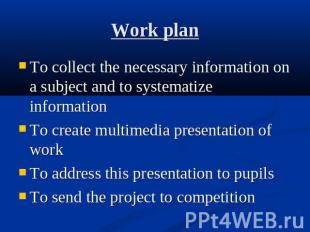 To collect the necessary information on a subject and to systematize information