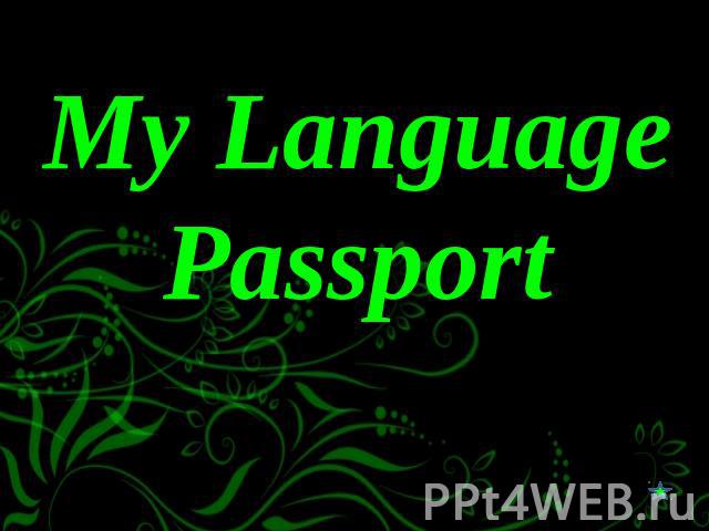 My Language Passport