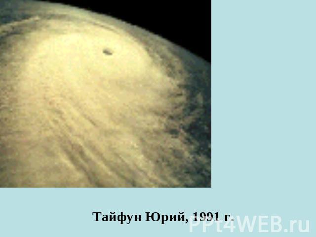 Тайфун Юрий, 1991 г.