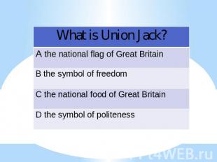 What is Union Jack?