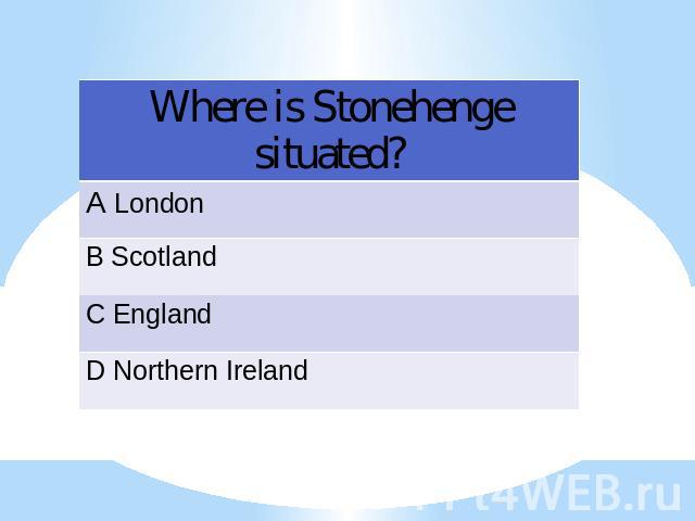 Where is Stonehenge situated?