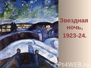 Звездная ночь, 1923-24.