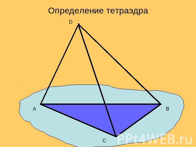 Определение тетраэдра