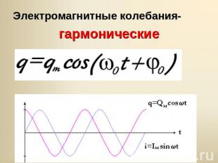 Электромагнитные колебания-гармонические
