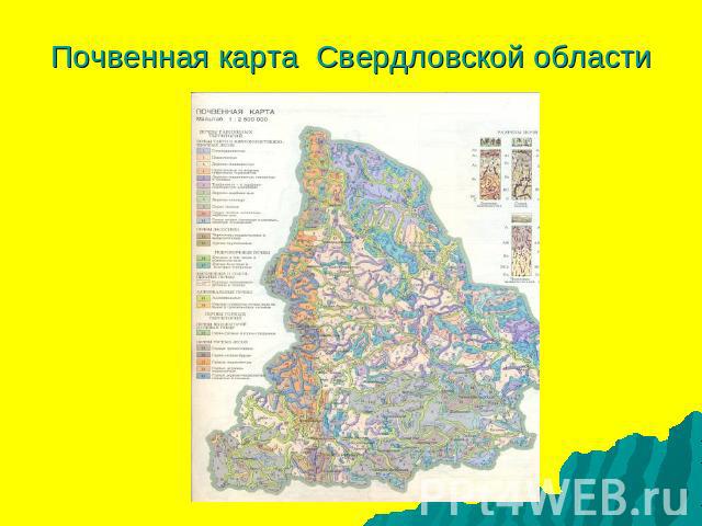 Почвенная карта Свердловской области