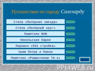 Путешествие по городу Салехарду