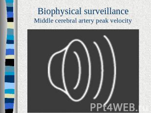 Biophysical surveillanceMiddle cerebral artery peak velocity