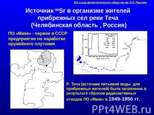 Источник 90Sr в организме жителей прибрежных сел реки Теча (Челябинская область