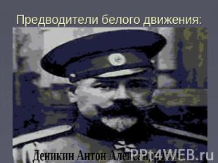 Предводители белого движения: Деникин Антон Александрович