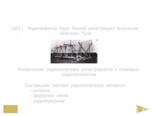 1895 г. Изобретение первого в мире радиоприемника А.С. Поповым и Г. Маркони 1931