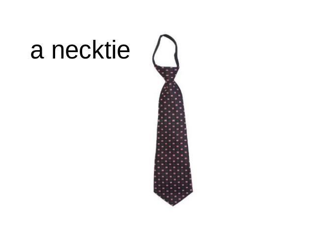 a necktie