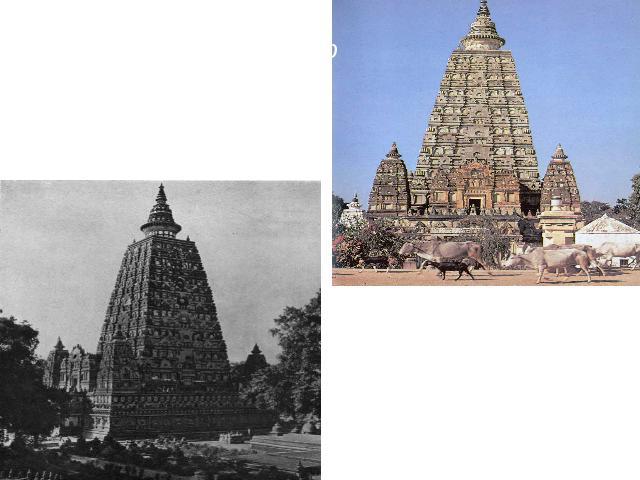 Высокая башня, символизирующая великую гору Меру, стала обязательной частью любого индуистского храма. Часто такая башня,словно реальная гора,складываетсяиз множествауступов.