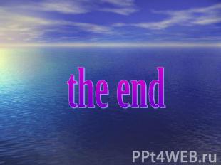 the end