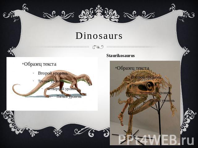 Dinosaurs Staurikosaurus