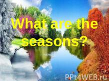 What are the seasons ?