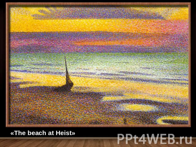 «The beach at Heist»