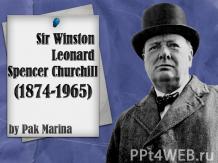 Leonard Winston Spencer Churchill