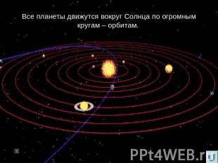 Все планеты движутся вокруг Солнца по огромным кругам – орбитам.