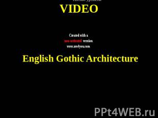 VIDEO English Gothic Architecture