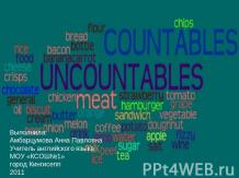 Сountables and uncountables