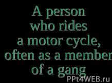 Bikers and Hippies