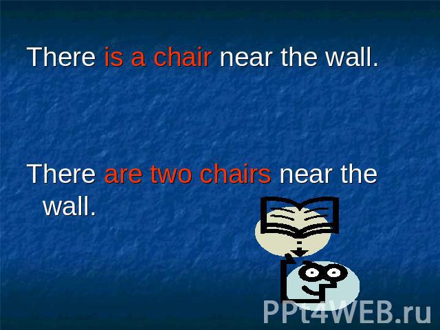 There is a chair near the wall. There is a chair near the wall. There are two chairs near the wall.