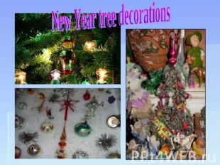 New Year tree decorations