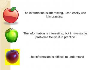 The information is interesting, I can easily use it in practice. The information