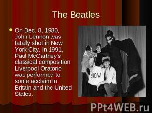 On Dec. 8, 1980, John Lennon was fatally shot in New York City. In 1991, Paul Mc